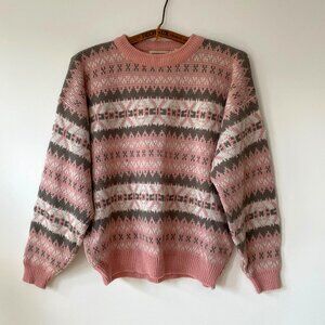 Vintage Nordic Style Sweater - Made in Korea